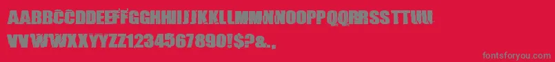 BreakIt Font – Gray Fonts on Red Background