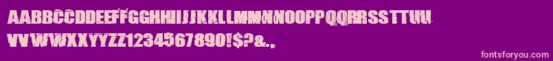 Lisätietoja BreakIt-fontista BreakIt-fontti – vaaleanpunaiset fontit violetilla taustalla