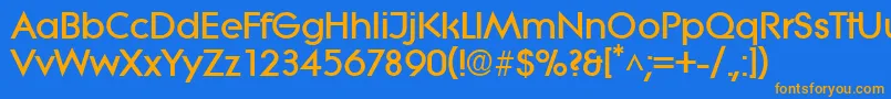 Шрифт LiteraBold – оранжевые шрифты на синем фоне