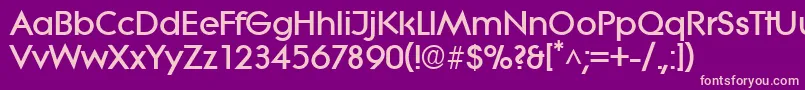 LiteraBold Font – Pink Fonts on Purple Background