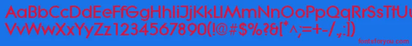 Шрифт LiteraBold – красные шрифты на синем фоне