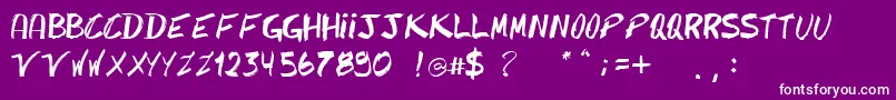 More about Caipirinha Font Caipirinha Font – White Fonts on Purple Background