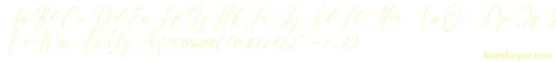 OhSamanthaDemo-Schriftart – Gelbe Schriften