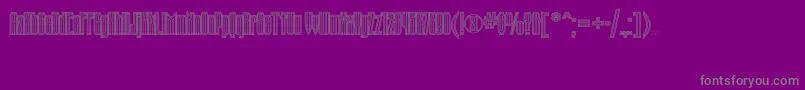 Tauernectt Font – Gray Fonts on Purple Background