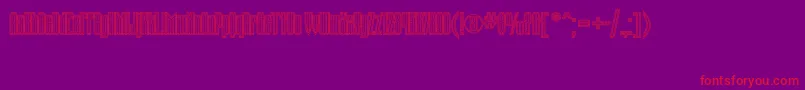 Tauernectt Font – Red Fonts on Purple Background