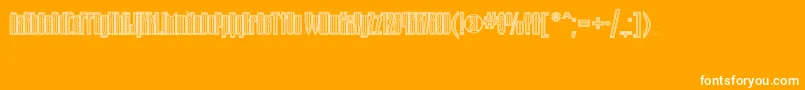 Tauernectt Font – White Fonts on Orange Background