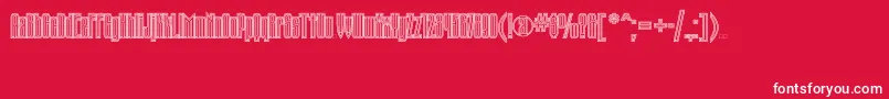 Tauernectt Font – White Fonts on Red Background