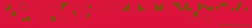 EsriIglFont22 Font – Brown Fonts on Red Background