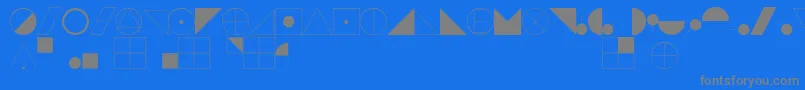 EsriIglFont22 Font – Gray Fonts on Blue Background