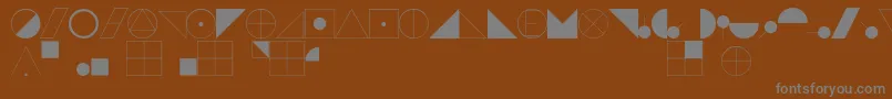 EsriIglFont22 Font – Gray Fonts on Brown Background