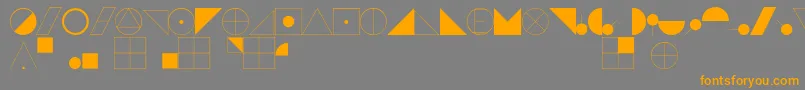 EsriIglFont22 Font – Orange Fonts on Gray Background