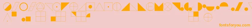 EsriIglFont22 Font – Orange Fonts on Pink Background