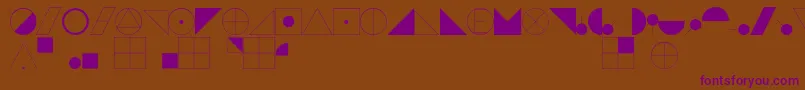 EsriIglFont22 Font – Purple Fonts on Brown Background
