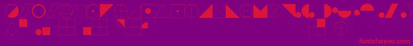 EsriIglFont22 Font – Red Fonts on Purple Background