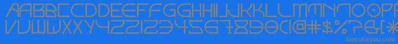 Elektora Font – Gray Fonts on Blue Background