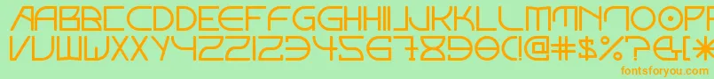 Elektora Font – Orange Fonts on Green Background