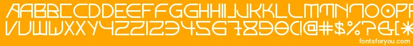 Elektora Font – White Fonts on Orange Background