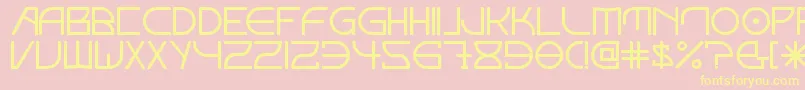 Elektora Font – Yellow Fonts on Pink Background
