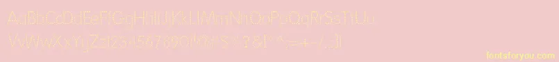 Nationfd Font – Yellow Fonts on Pink Background