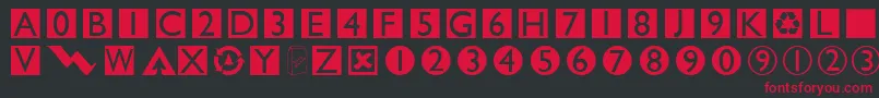 Omahadings Font – Red Fonts on Black Background