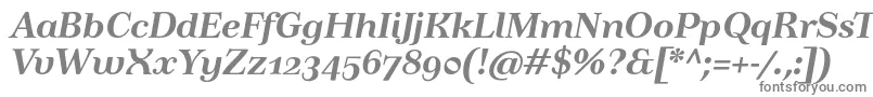 フォントTusartextosfBolditalic – 白い背景に灰色の文字