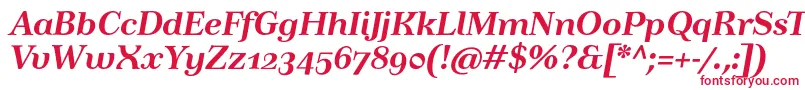 TusartextosfBolditalic Font – Red Fonts