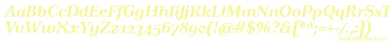 TusartextosfBolditalic Font – Yellow Fonts