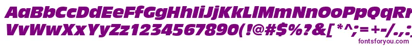 AntiqueolitcomItalic Font – Purple Fonts on White Background