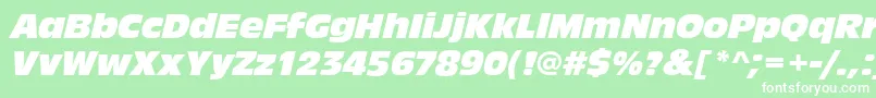フォントAntiqueolitcomItalic – 緑の背景に白い文字
