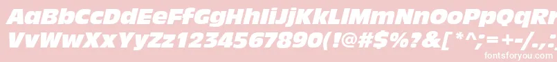 fuente AntiqueolitcomItalic – Fuentes Blancas Sobre Fondo Rosa