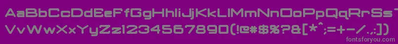ClassicRobotBold Font – Gray Fonts on Purple Background