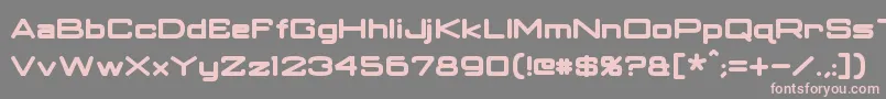 ClassicRobotBold Font – Pink Fonts on Gray Background