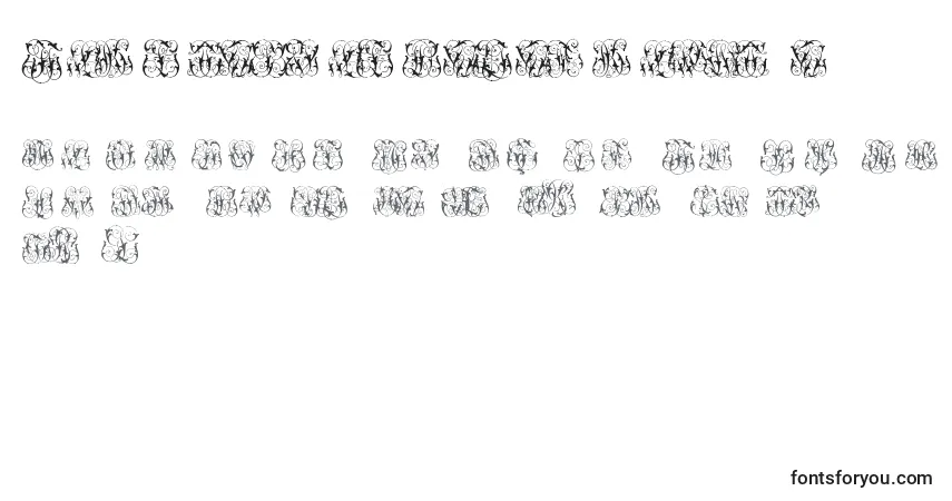 HardToReadMonogramsTwo (93057)-fontti – aakkoset, numerot, erikoismerkit