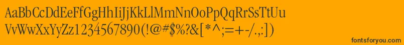 ItcgaramondstdLtcond Font – Black Fonts on Orange Background