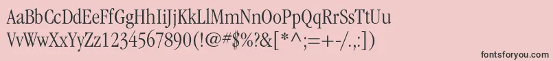 ItcgaramondstdLtcond Font – Black Fonts on Pink Background
