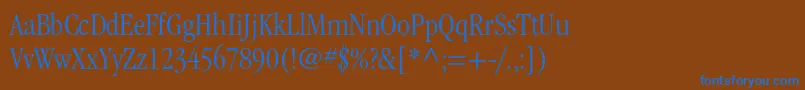 ItcgaramondstdLtcond Font – Blue Fonts on Brown Background