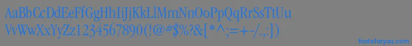 ItcgaramondstdLtcond Font – Blue Fonts on Gray Background