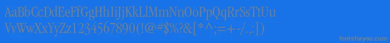 ItcgaramondstdLtcond Font – Gray Fonts on Blue Background