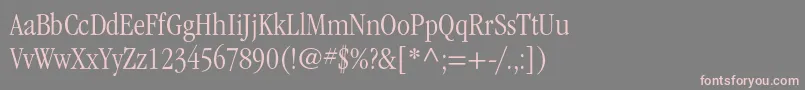 ItcgaramondstdLtcond Font – Pink Fonts on Gray Background
