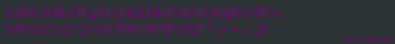 ItcgaramondstdLtcond Font – Purple Fonts on Black Background