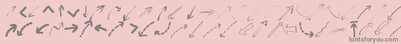 Подробнее о шрифте Peaxwebdesignarrows Шрифт Peaxwebdesignarrows – серые шрифты на розовом фоне