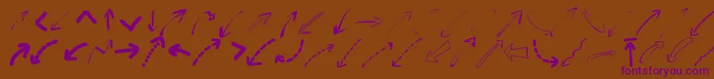 fuente Peaxwebdesignarrows – Fuentes Moradas Sobre Fondo Marrón
