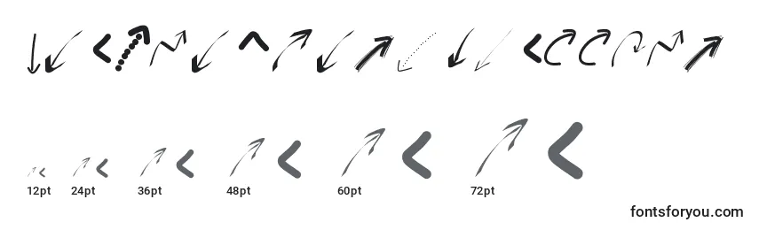 Peaxwebdesignarrows Font Sizes