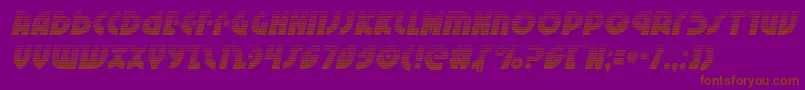 Neuralnomicongradital Font – Brown Fonts on Purple Background