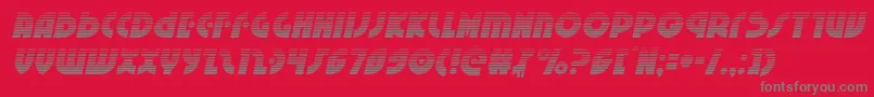 Neuralnomicongradital Font – Gray Fonts on Red Background