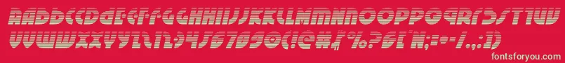 Neuralnomicongradital Font – Green Fonts on Red Background