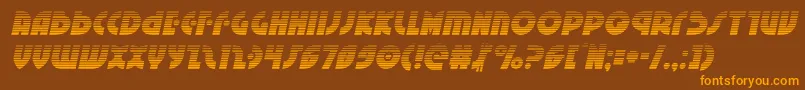 Neuralnomicongradital Font – Orange Fonts on Brown Background