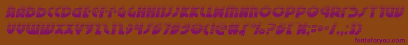 Neuralnomicongradital Font – Purple Fonts on Brown Background