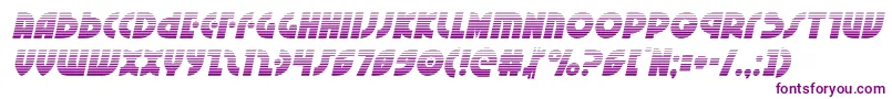 Neuralnomicongradital-Schriftart – Violette Schriften auf weißem Hintergrund