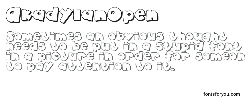 Review of the AkadylanOpen Font